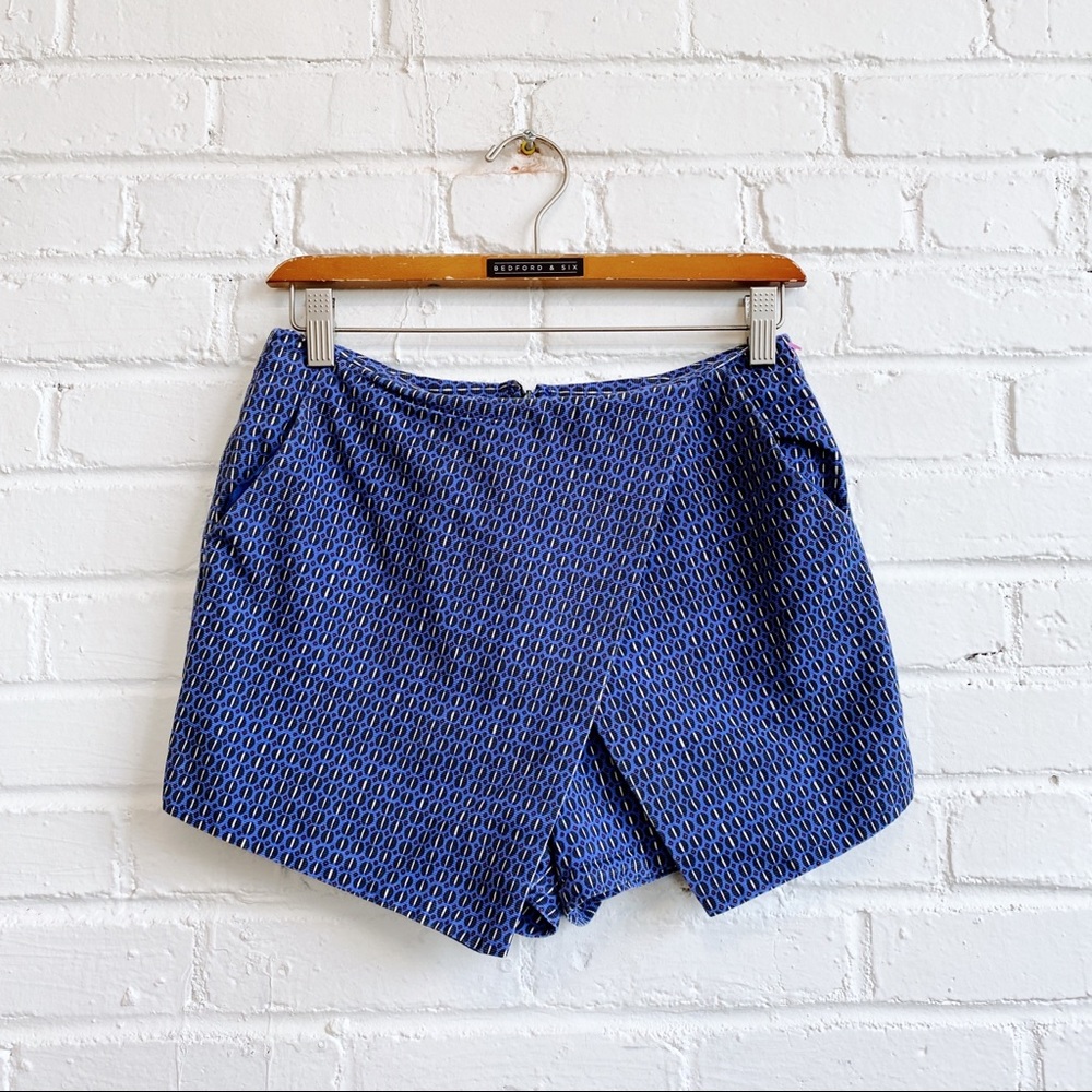 TOPSHOP - Blue print skort
